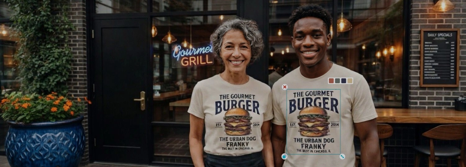 Custom printed shirts